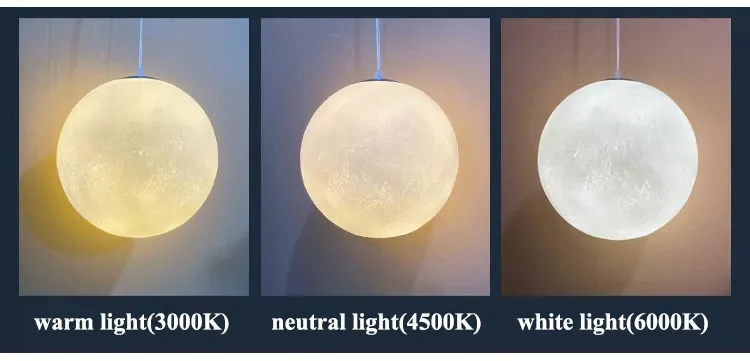 Nordic Moon LED Pendant Light 6