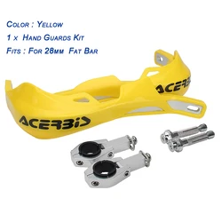 Universal Motorcycle Handguard Handlebar Shield for Off - Road and ATV Bikes (28mm yellow)