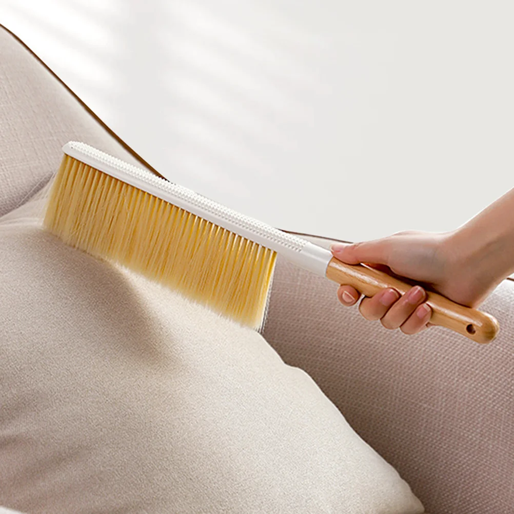 

Hand Broom Wood Handle Hand Brush Dusting Brush Soft Cleaning Brush Bench Brush