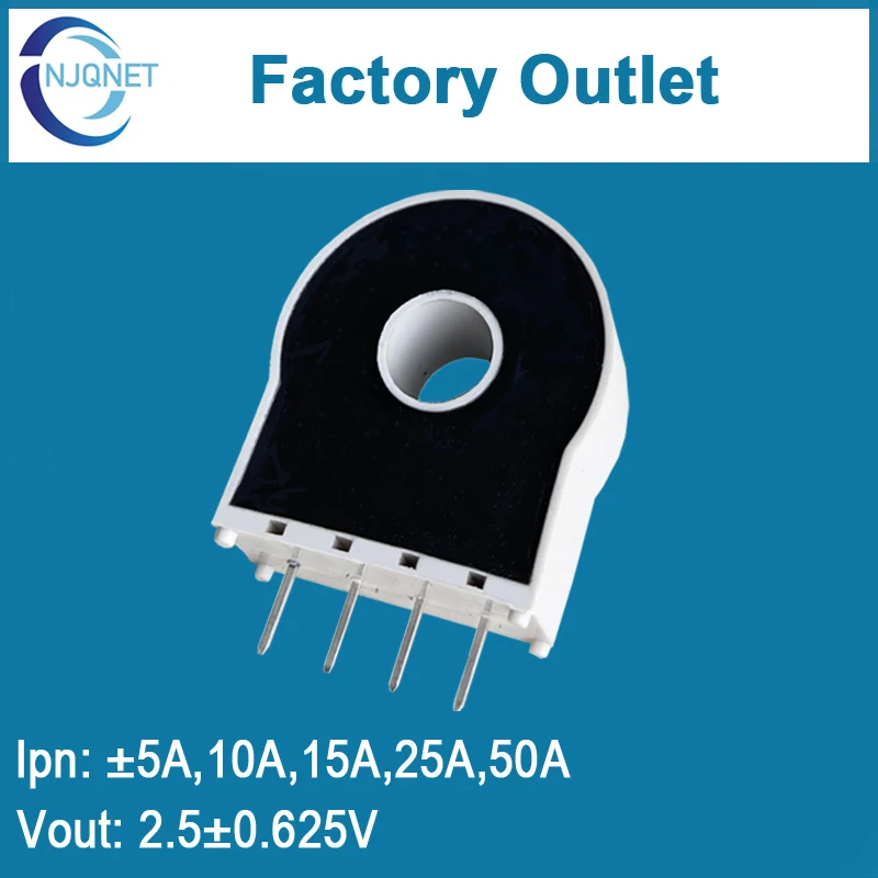 Vout 2.5V ± 0.625V Qnhc1 Ingresso 5A 10A 15A 25A 50A Sensore Di Corrente Ad Effetto Hall Trasduttore Trasformatore Di Corrente