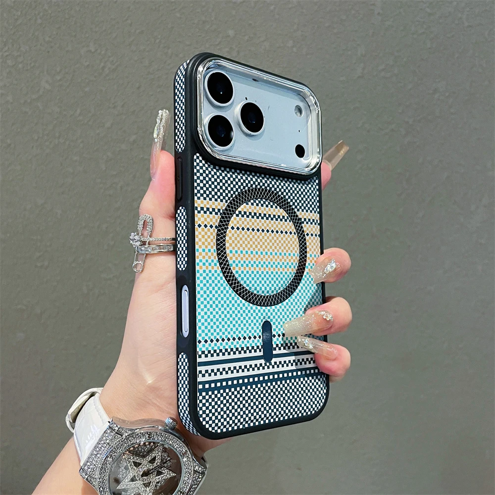Slim Magnetic Striped Shockproof Case - Ultra Thin & Colorful Cover