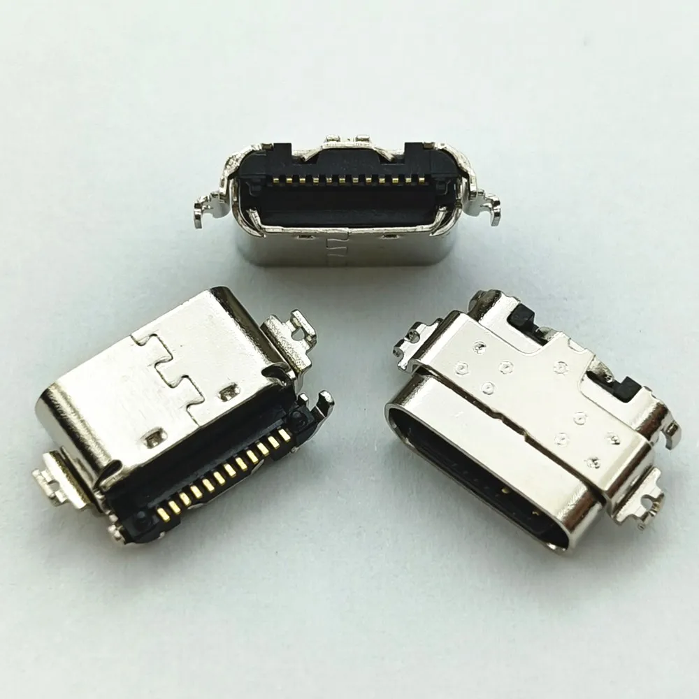 

5-100pcs USB Charger Plug Charging Dock Port Connector Jack Type C 12pin Conatct For TCL 9081 9080 9080G Tab 10S 9081X