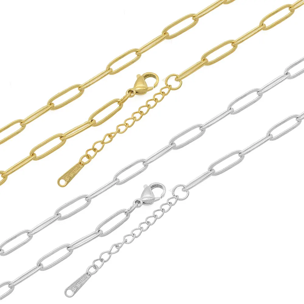 Stainless Steel Curb Chain Necklace  Necklace Chains Tarnish - 10 Stainless  Steel - Aliexpress