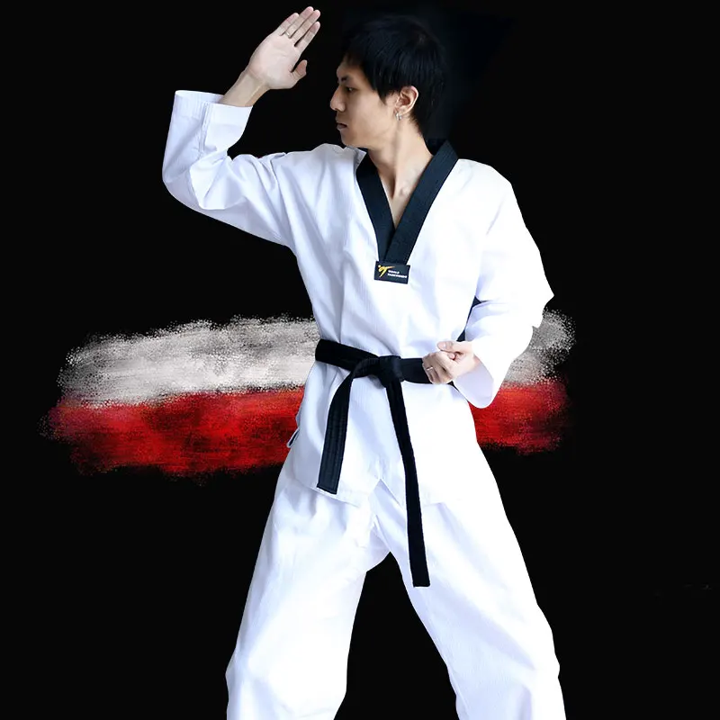 Karate Uniform Adult Kids Men Women Taekwondo Uniform Dobok Wtf Cotton Tae Kwon Do Set Clothes TKD Clothing Sets Belt