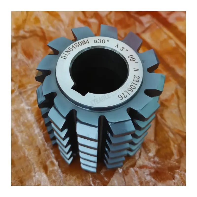 DIN5480 Standard HSS M4 Involute Spline Gear Hob Cutter PA30 degree, Customized