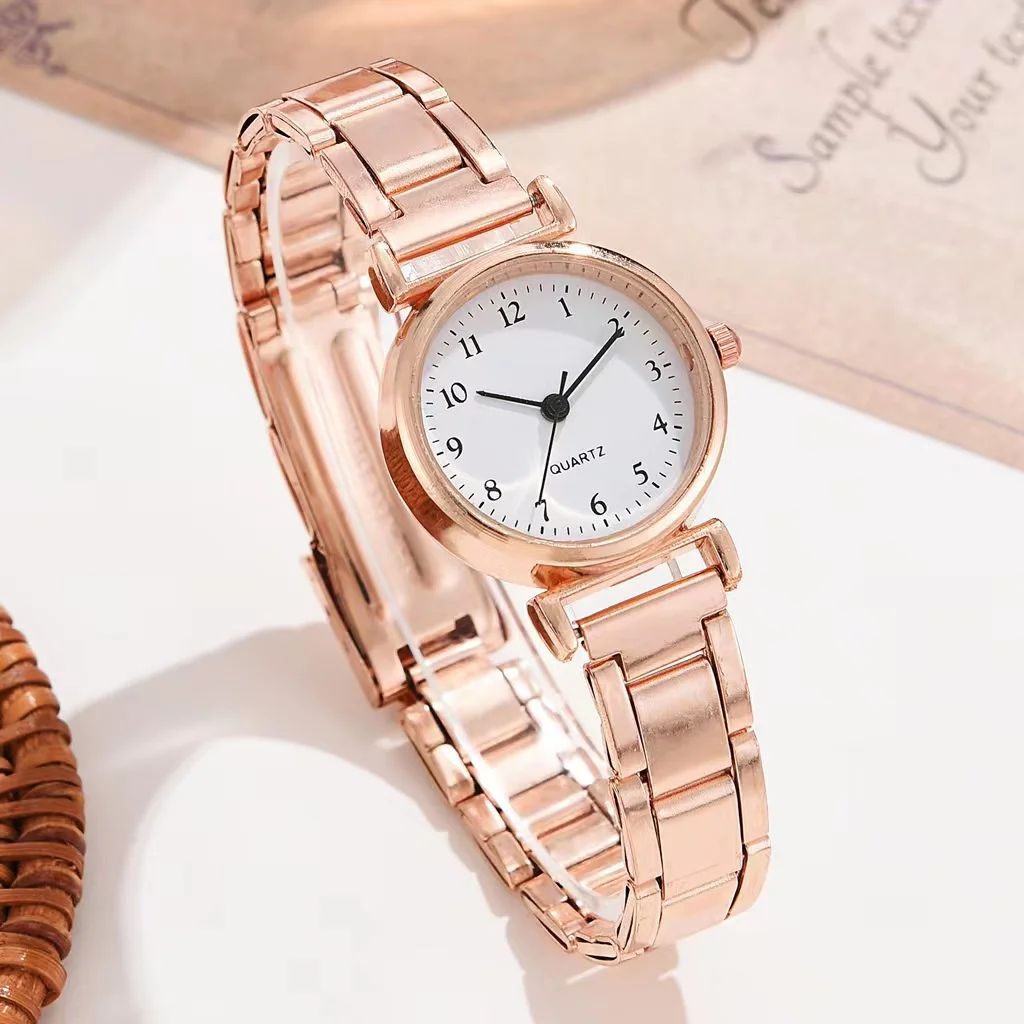 Women Fashion  Scale Digital Watch Quartz Steel Band Watches 6