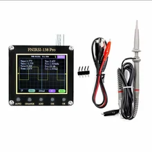 FNIRSI-138 pro osciloscópio digital handheld 2. 5msa/s 200khz suporte de largura de banda analógica automático 80khz pwm e atualização de firmware