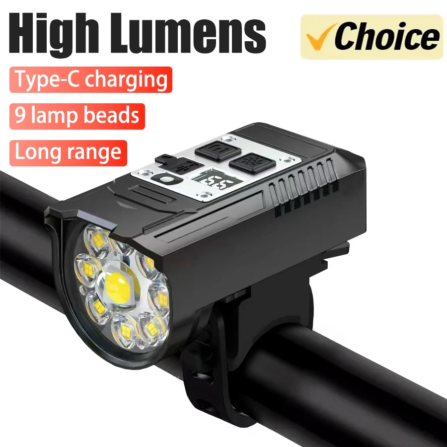 Rechargeable LED Bicycle Light Set - Front & Rear Headlamps