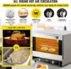 Commercial Convection Oven, 66L/60Qt, Half-Size Conventional Oven Countertop, 1800W 4-Tier Toaster w/Front Glass Door, w/T 4