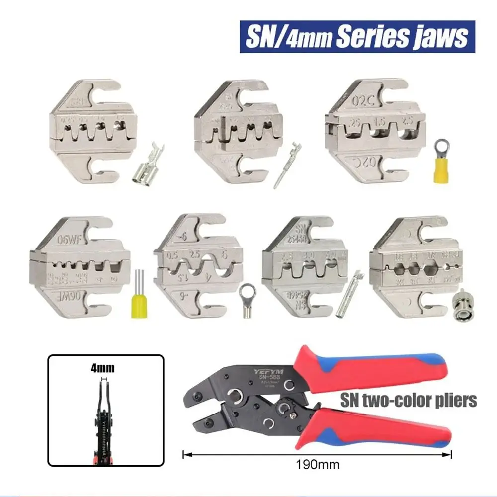 Carbon Steel Crimping Pliers Jaw 4mm Width for Crimping
