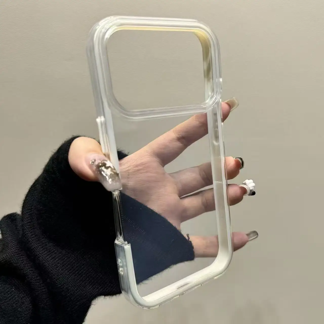 Transparent 2-in-1 Soft TPU Skin-feel Protective Case with Stunning Design