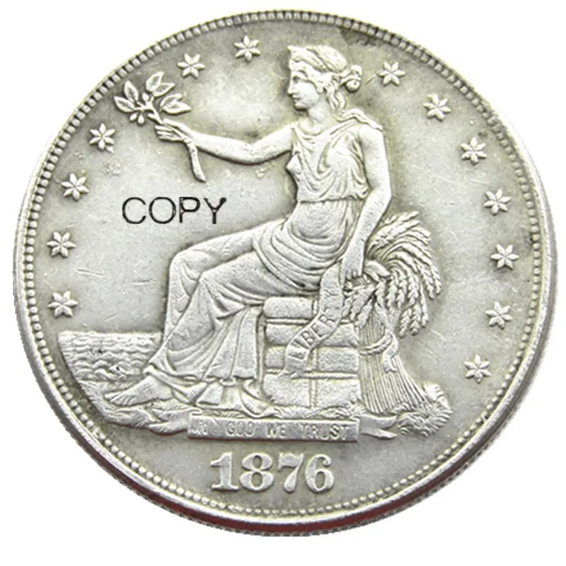 

Монеты США, торговый доллар 1876 SC, копия монет с посеребренным покрытием