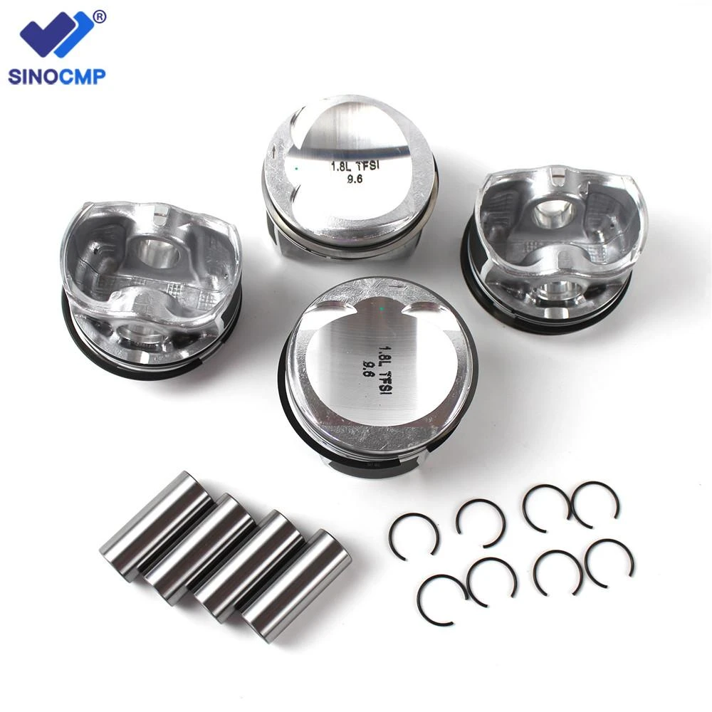 1.8T Engine Pistons 21mm & Rings 83mm Fit For VW Golf AUDI A3 A4 A5 TT