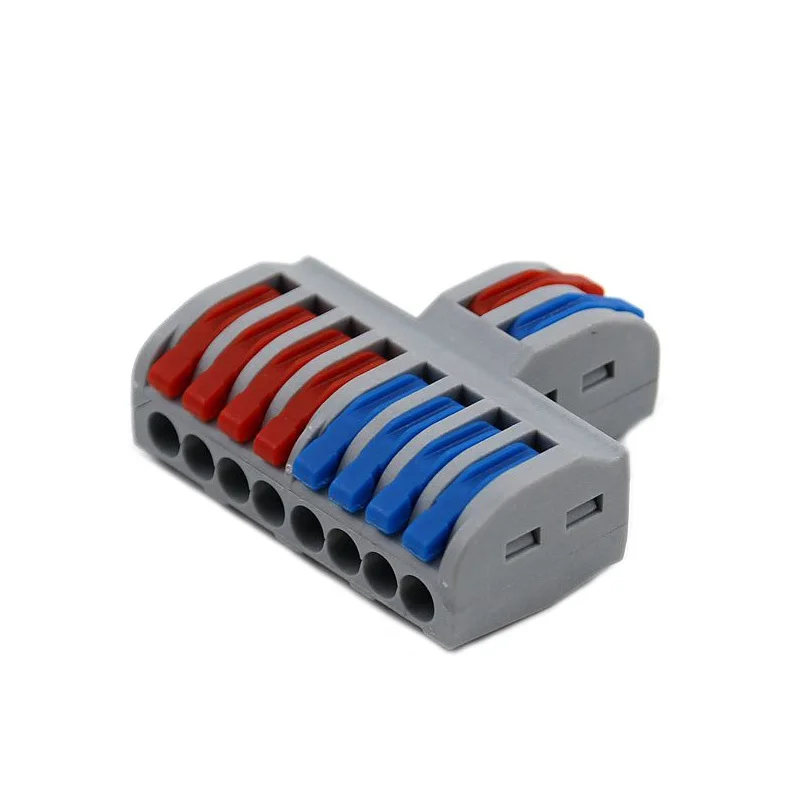10Pcs Connettore Del Cavo 222 Spl-62 Spl-42 Mini Universale Veloce Connettore Del Cavo Di Cablaggio Elettrico Ha Condotto La Lampada Push In Morsettie