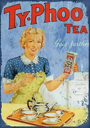 

Typhoo Tea Metal Tin Sign 8x12 Inch Decor