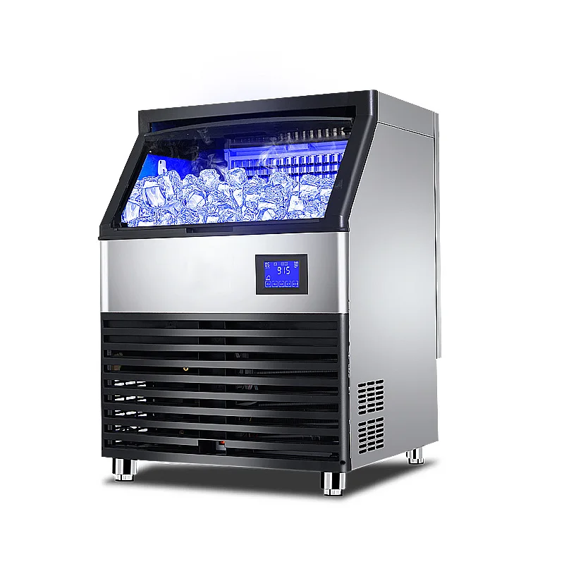 Wholesale Large Daily Output 35-420Kg Air Cooled Commercial Ice Maker Milk Tea Shop Bar KTV Crescent Ice Cube Maker Machine 5