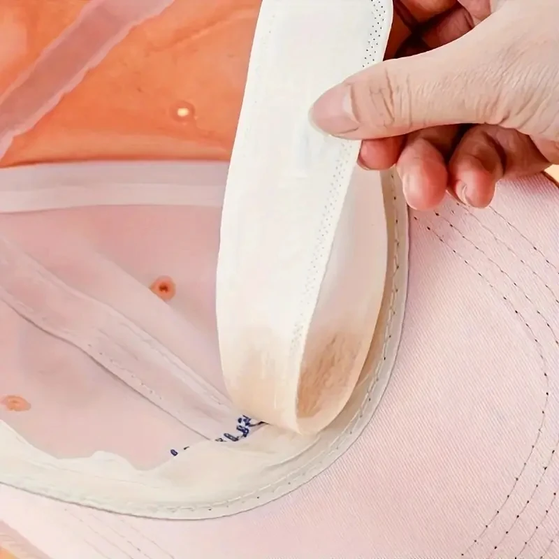 Disposable Hat Sweat Pad Adjustable Absorbent Hat Liner for Baseball Caps and Shirts Cotton Collar Protector Hiking Accessories
