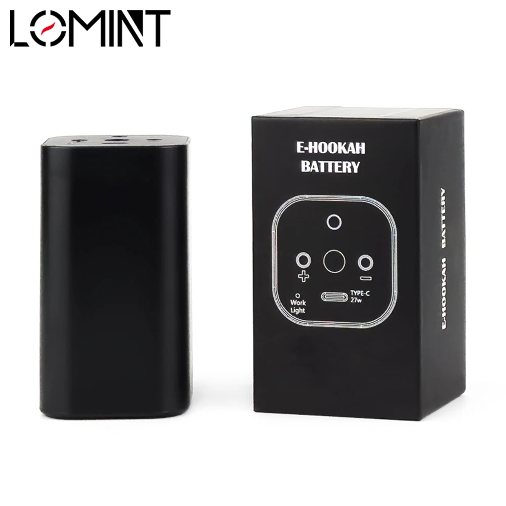 LOMINT Electronic Hookah Backup Battery Built-in Rechargeable Lithium Battery Nargile Accessories hookah accessories