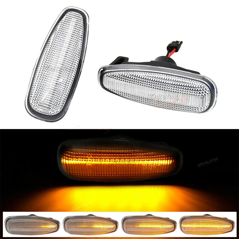 

2pcs For Hyundai Flowing Water Indicator LED Side Marker Turn Signal Light For 10.2007-11.2011 Hyundai i30 I Hatchback