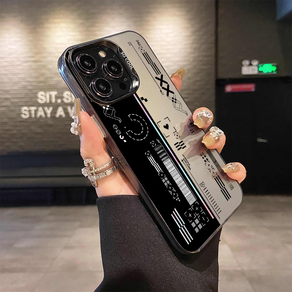 Sleek Laser Hard PC+TPU Phone Case Back Cover