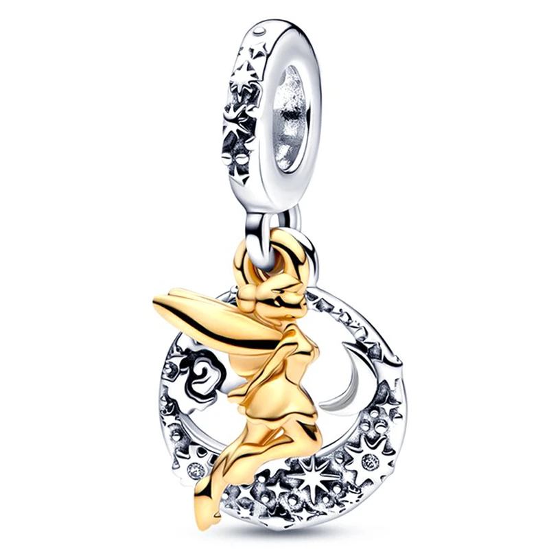 

Fit Pandora Disney Tinker Bell Celestial Night Dangle Charm Disney Pendant for Jewelry Making Women Bracelet Bangles Accessories