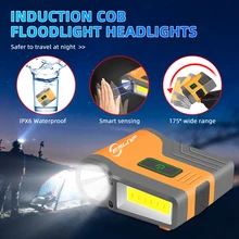 

Induction Cob Floodlight Headlight Cap Clip Light Outdoor Fishing Led Waterproof Cap Light