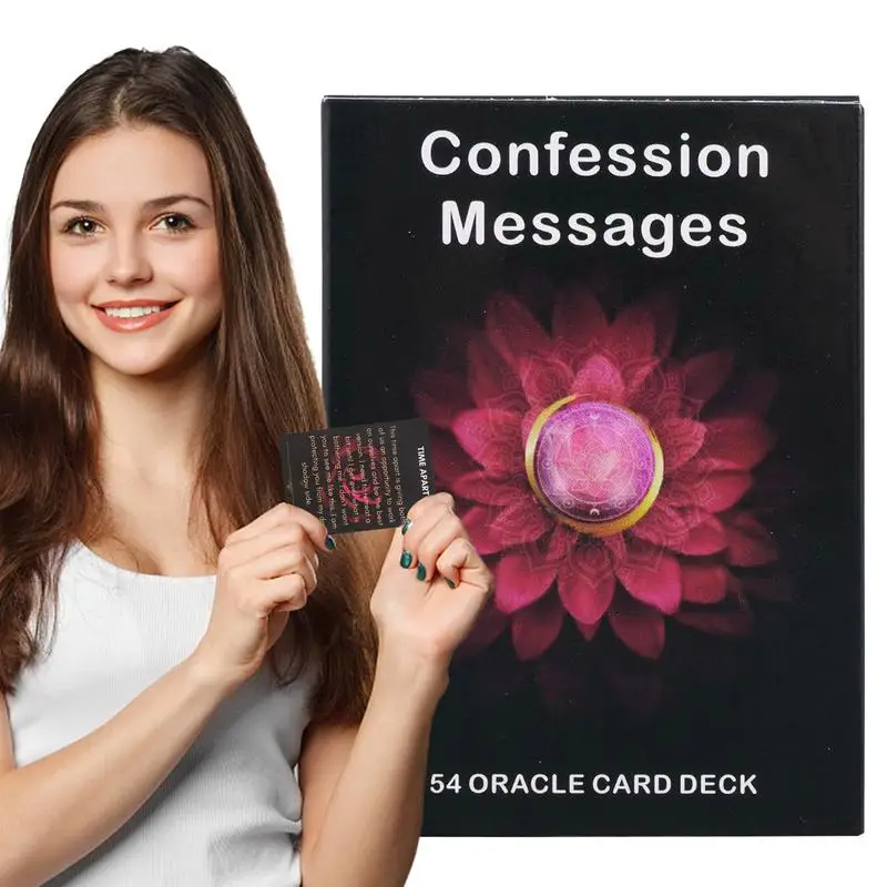 Fortune Telling Tarot Cards Confession Messages Oracle Cards Divination Tools Standard Tarot Decks for Board Game Fate 2