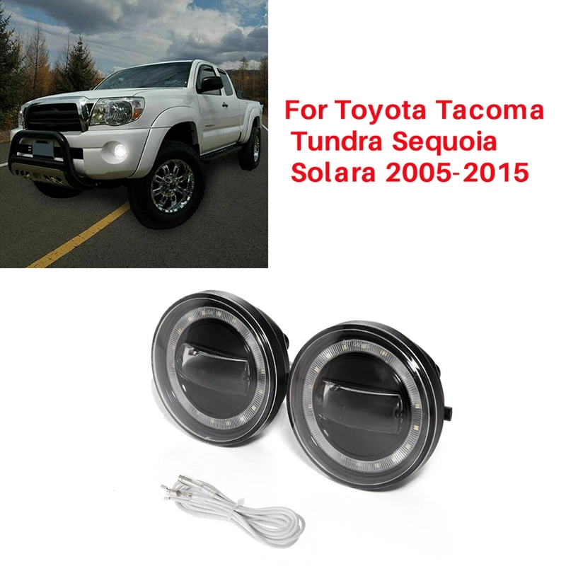 

1 пара, передние противотуманные фары для Toyota Tacoma Sequoia Solara 2005-2015