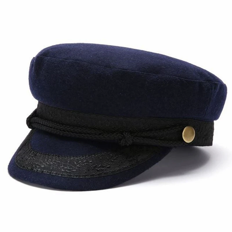 Dad Cadet Hats Big Head Men Oversize Large Fitted Flat Hat Small Size felt Military Cap Women Wool Baseball Caps baseball cap,flat cap,flat vintage cap,cap hat