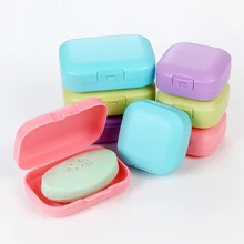 

Travel Handmade Soap Box Soap Case Dishes Waterproof Leakproof Soap Box With Lock Box Cover 4 Colors 2 Specifications