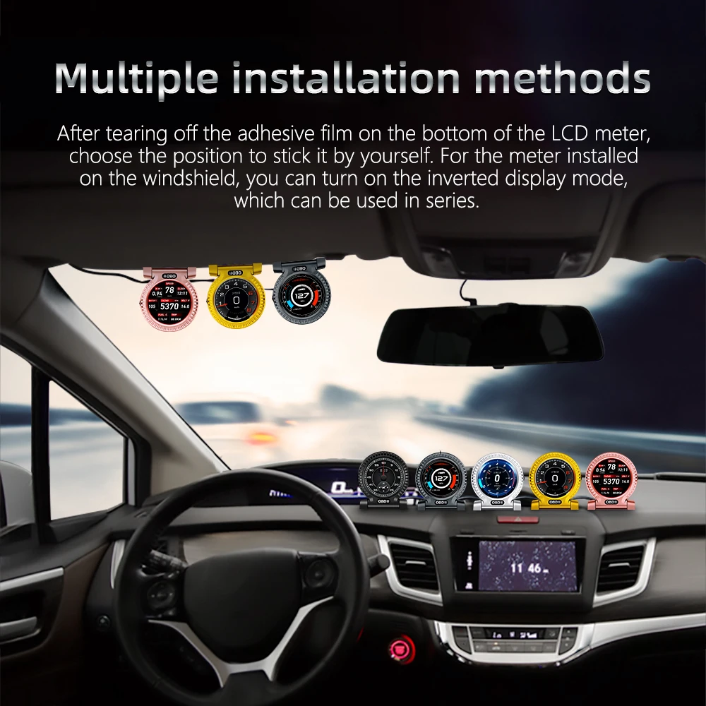 ÷ hud  ÷ F10 ڵ HUD  ǻ OBD2   ÷ ӵ  RPM  ˶, ڵ  ׼