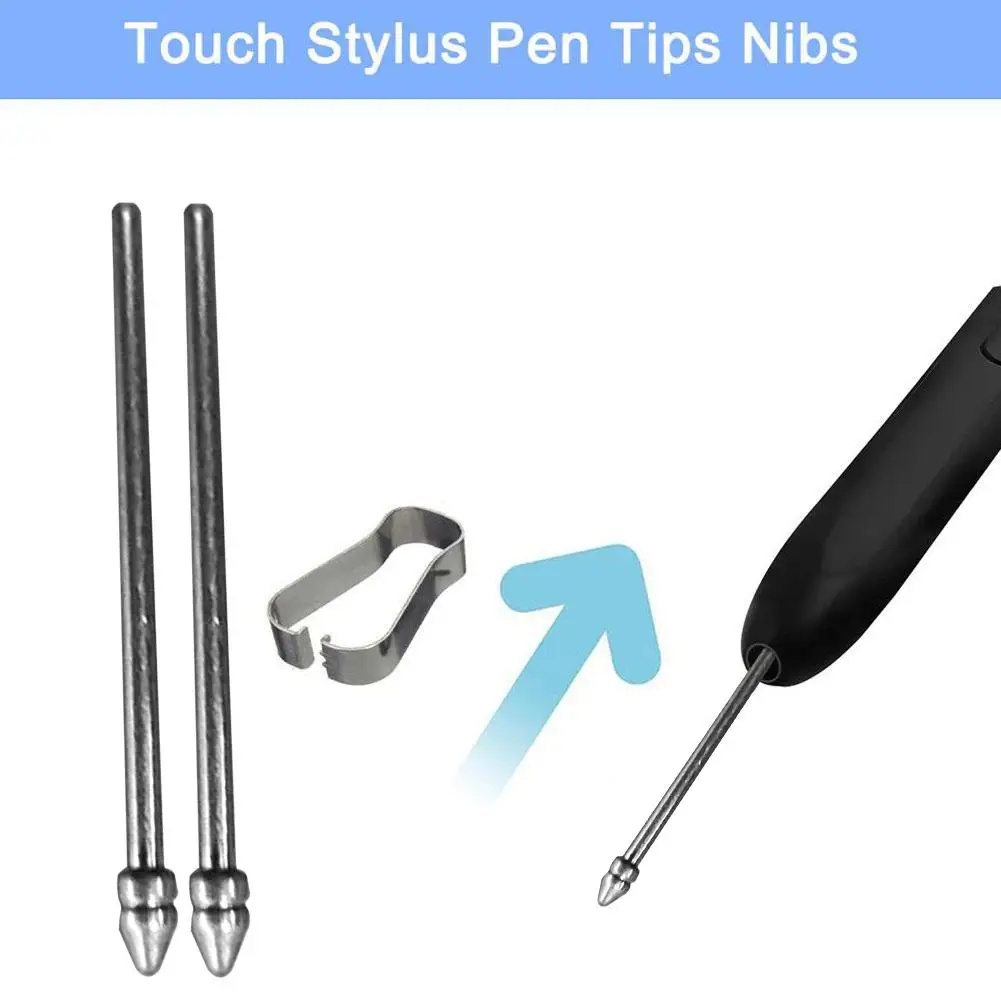 

Tablet Pencil Nib Wear Resistant Replacable Stylus Tip Titanium Alloy Silver For Samsung Galaxy Tab S6 S7 S8 S9 S23 Note 1