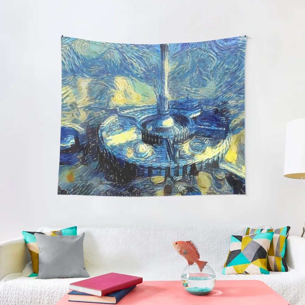 

Oblivion Imperial City Starry Night Tapestry Wall Decor Hanging House Decorations Tapestry