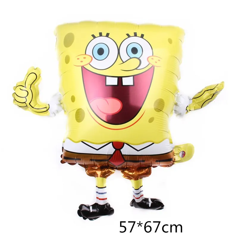 Cartoon SpongeBob Schwammkopf Geburtstagsparty-Dekorationen Patrick Star Luftballons Teller Servietten Kindergeburtstag Geschenke Babyparty – Detail 22