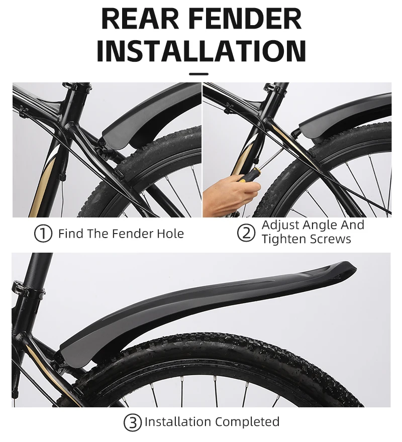 WEST RADFAHREN MTB Fahrrad Kotflügel Erweitern Verlängern Fahrrad Kotflügel 26 "/27.5"/29 "MTB Vorne Hinten Quick Release Kotflügel fahrrad Zubehör – Detail 12