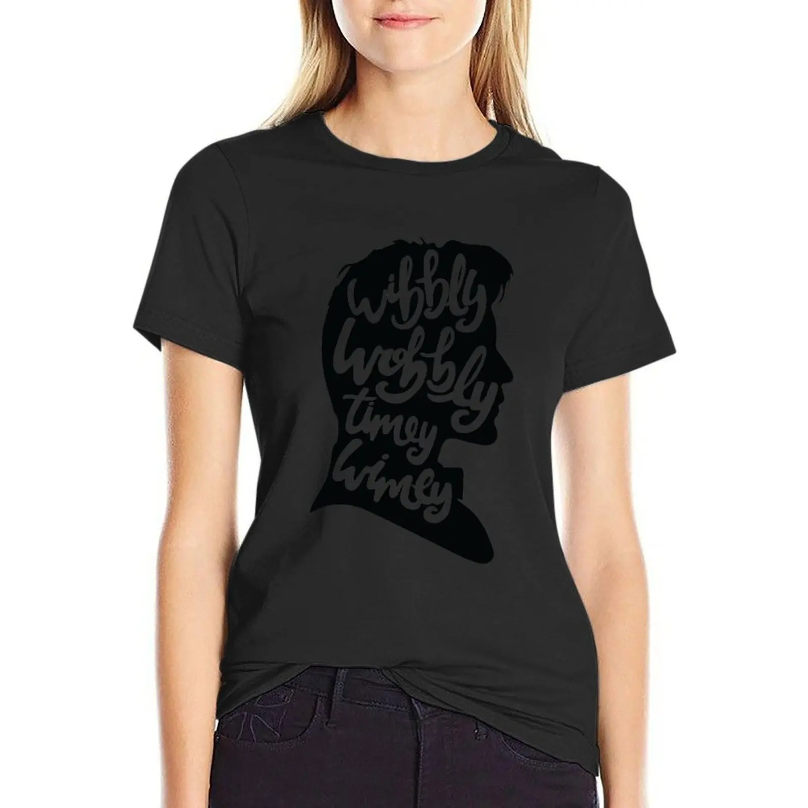 

Wibbly Wobbly Timey Wimey T-shirt cute tops lady clothes T-shirts for Women