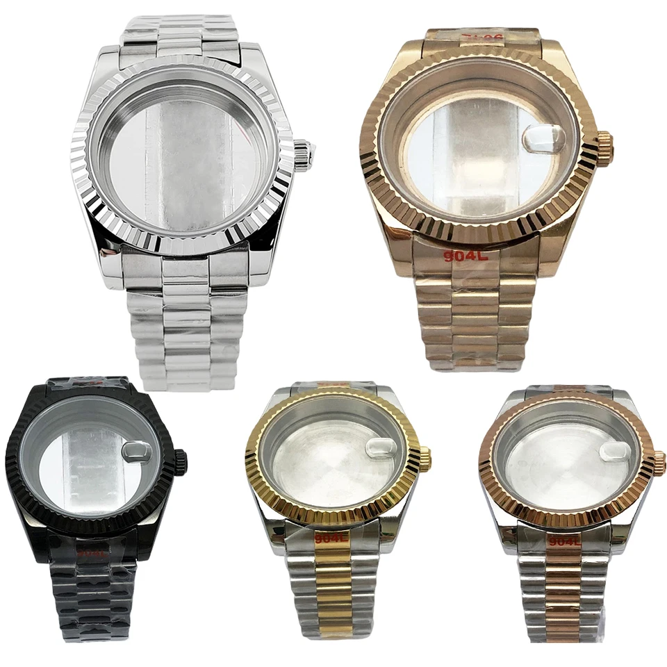 Elstahl 200 M Tauchgang 36 Mm Pilotenuhrengehäuse Armband Saphirglas Schraubkrone Passend Für NH34 NH35 NH36 ETA2824 PT5000 Uhrwerk