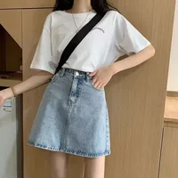 Summer Denim Short Skirt for Women High Wiast Sexy Tight Bag Hip Skirts Lady Slim Fit Y2K Female Short Jeans Skirts DURIKIES - Image 5