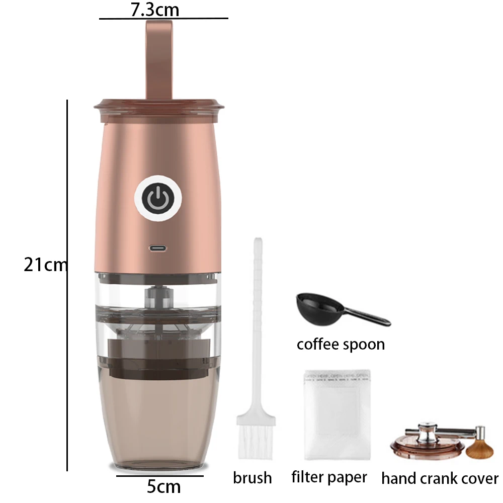 Molinillo de café eléctrico 2.0, molino de rebabas ajustable