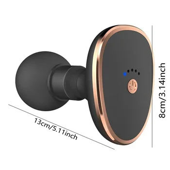 مسدس تدليك صغير محمول لمدلك العضلات مع 6 أوضاع تعديل لتدليك الرقبة والكتف والظهر لاسترخاء الجسم - Image 6