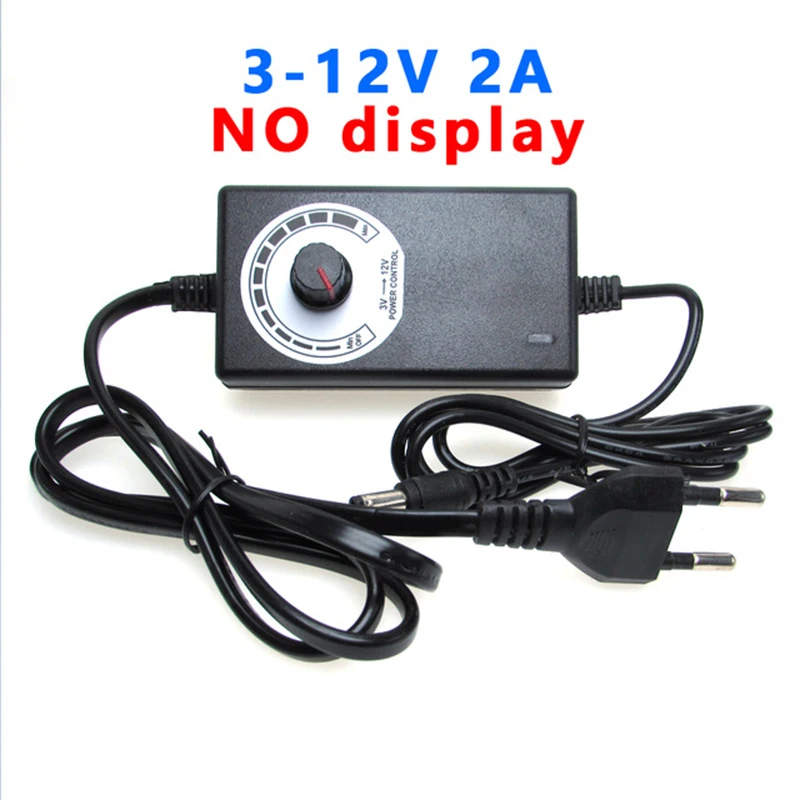 DC 12V Volt Power Adapter Supply 3V 5V 9V 12V 24V 36V 1A 2A Universal Adjustable Power Supply Adapter EU US Plug for Led Strip