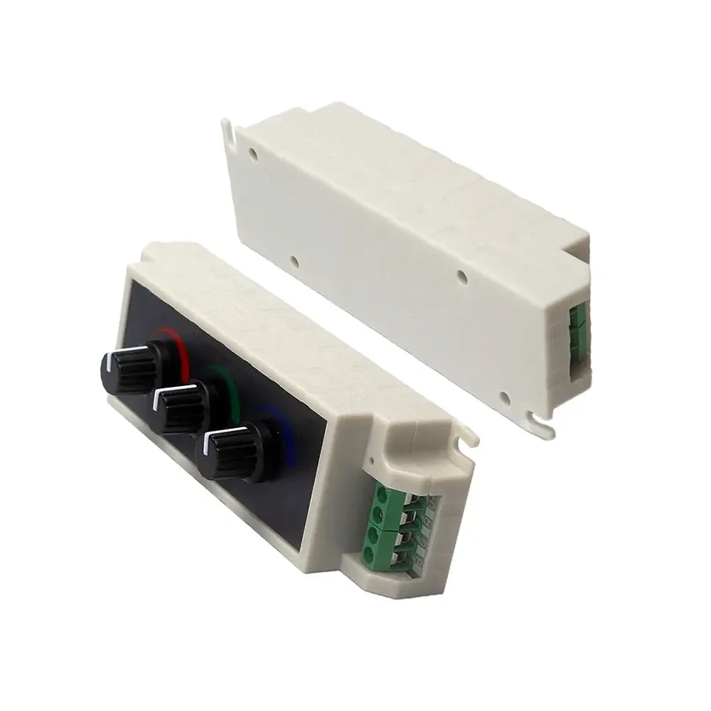 LED Three Way Dimmer RGB Light Strip Dimming Controller DC12-24V