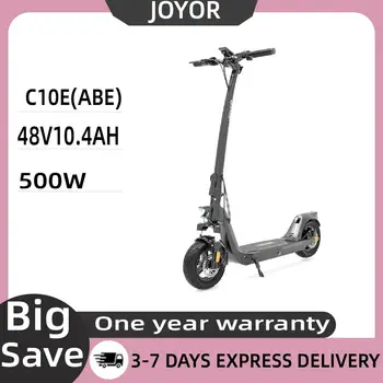 Monopattino Elettrico JOYOR C10E(ABE) per Adulti, Motore 500W, Batteria 48V10.4AH, Pneumatici da 10 Pollici, Freni a Disco, E-Scooter Urbano