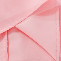 Robe de princesse rose pour filles, Style automne-hiver, manches bulles, Texture perle, haut, jupe en Tulle, taille, nœud papillon, élément doux 6