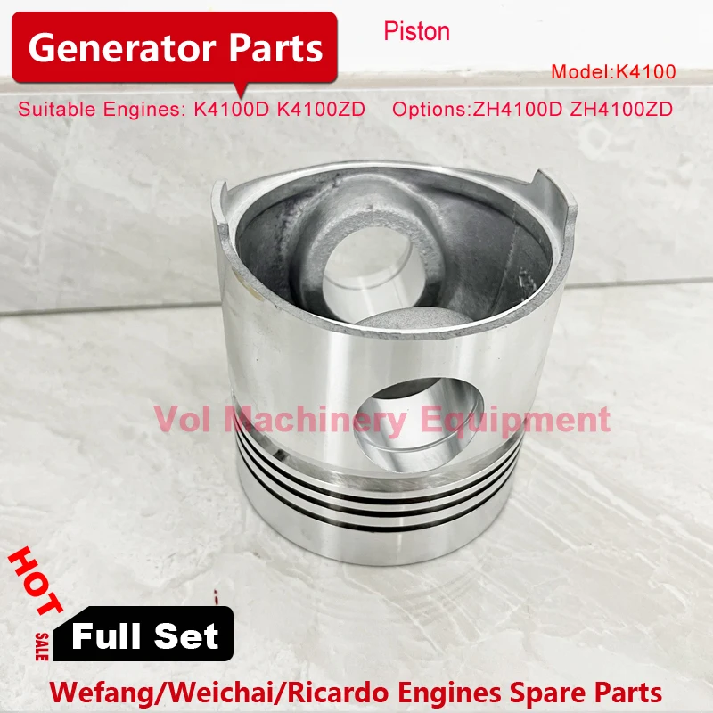 Piston for Chinese 30KW/40KW Diesel Generator K4100D K4100ZD diesel