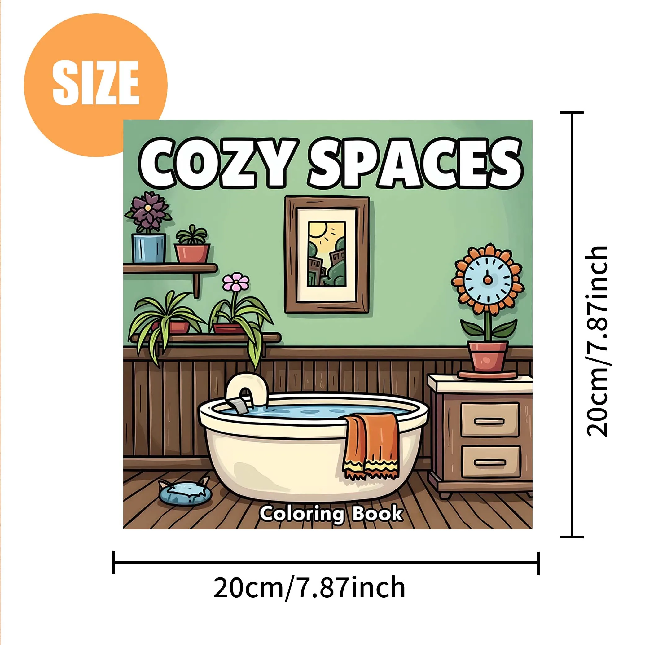 COZY SPACES Bold-easy Patterns Coloring Book for Adults Cute Drawing Book Perfect Gift for Party and Birthday 2