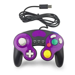 Enhanced Wired Game Controller Joystick for Enhanced Gaming Experience (Black purple)