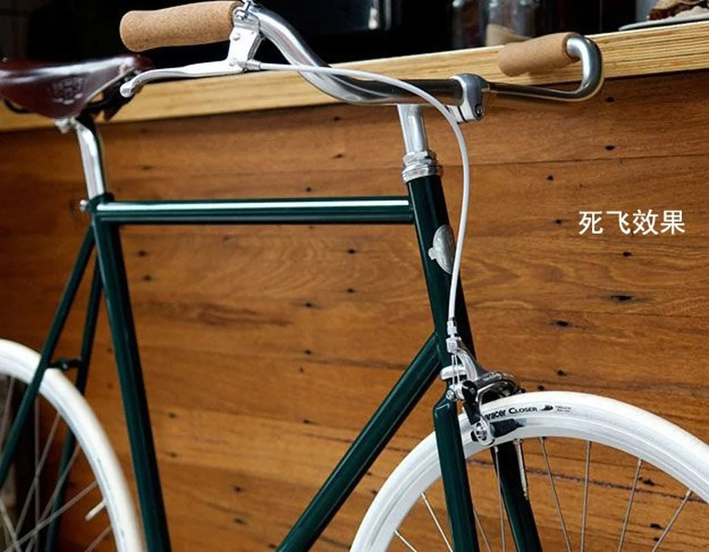 Retro Fixed Bike 25.4mm Handlebar Bicycle Cycling Parts Bend Handle Aluminum Bar Black Sliver Accessories