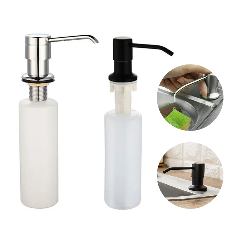 

Soap Dispenser Built In Kitchen Liquid Detergent Dispenser Counter Top Soap Dispensers 300ML Tube Pump Head Dropshipping