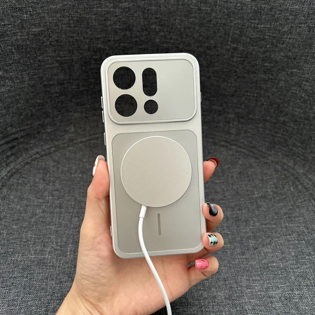 Premium Frosted Hard Bumper MagSafe Phone Case - Wireless Charge Shockproof Matte Back Cover